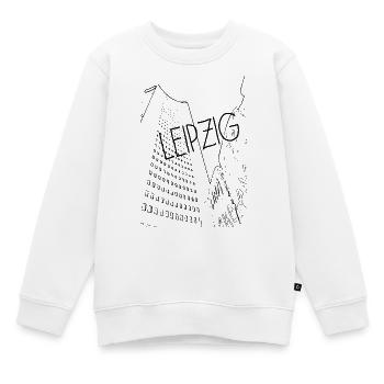 Centre de Leipzig - Sweat Premium enfant bio - blanc - Devant - AI Model Kid Male (0cm)