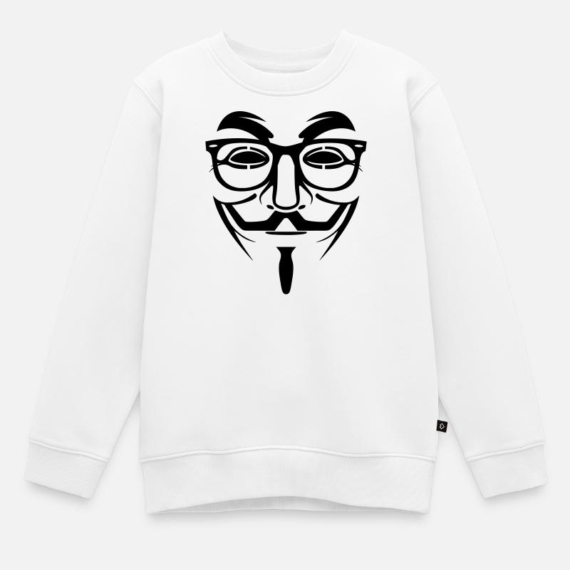 Geek Anonymous - Sweat Premium enfant bio - blanc