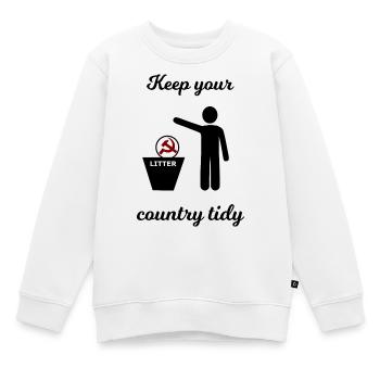 Sozialismus und Kapitalismus lustig - Kinder Premium Organic Sweatshirt - Weiß - Vorne - AI Model Kid Male (0cm)