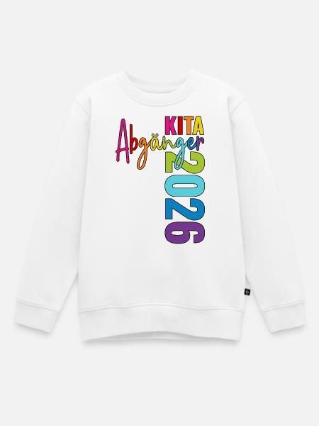 Kita Abgänger 2026 - Kinder Premium Organic Sweatshirt - Weiß