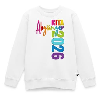 Diplômés en garderie 2026 - Sweat Premium enfant bio - blanc - Devant - AI Model Kid Male (0cm)