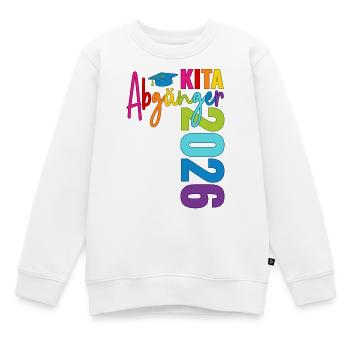 Kita Abgänger 2026 - Kinder Premium Organic Sweatshirt - Weiß - Vorne - AI Model Kid Male (0cm)