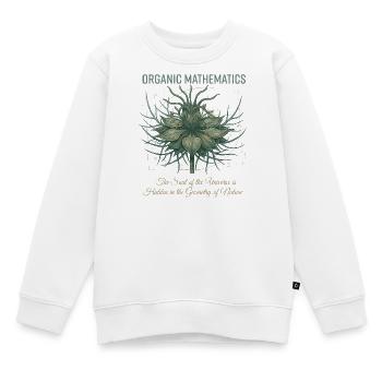 Geometrie der Naturpflanze - Kinder Premium Organic Sweatshirt - Weiß - Vorne - AI Model Kid Male (0cm)