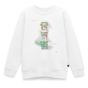 Aikido Einheitliches farbiges Kanji-Kalligraphie-Design - Kinder Premium Organic Sweatshirt - Weiß - Vorne - AI Model Kid Male (0cm)