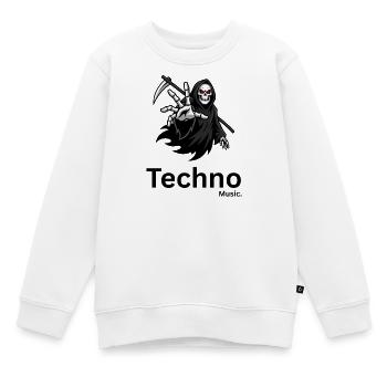 Silhouette de la Faucheuse - Sweat Premium enfant bio - blanc - Devant - AI Model Kid Male (0cm)