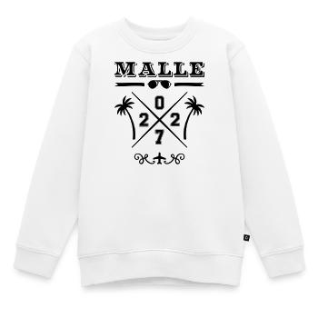 Malle 2027 - Kinder Premium Organic Sweatshirt - Weiß - Vorne - AI Model Kid Male (0cm)
