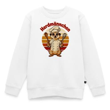 Koch Erdmännchen - Kinder Premium Organic Sweatshirt - Weiß - Vorne - AI Model Kid Male (0cm)