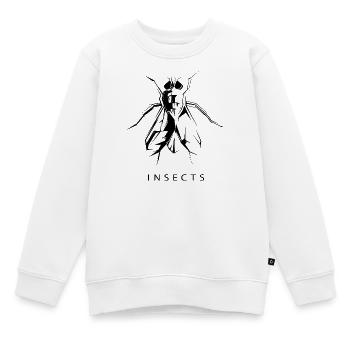 Insect Fly Drawing Sketch Insect Animals Icon - Kids Premium Organic Sweatshirt - white - Front - AI Model Kid Male (0cm)