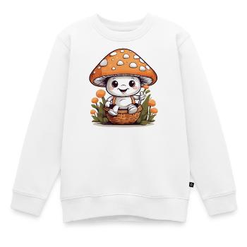 Süßer Fliegenpilz - Kinder Premium Organic Sweatshirt - Weiß - Vorne - AI Model Kid Male (0cm)
