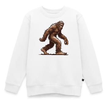 Bigfoot - Kinder Premium Organic Sweatshirt - Weiß - Vorne - AI Model Kid Male (0cm)