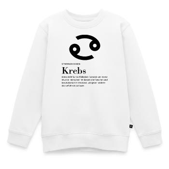 Sternzeichen Krebs - Kinder Premium Organic Sweatshirt - Weiß - Vorne - AI Model Kid Male (0cm)