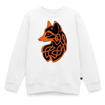 Renard celte - Sweat Premium enfant bio - blanc - Devant - AI Model Kid Male (0cm)