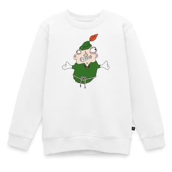 Fais-moi un câlin si tu peux - Sweat Premium enfant bio - blanc - Devant - AI Model Kid Male (0cm)