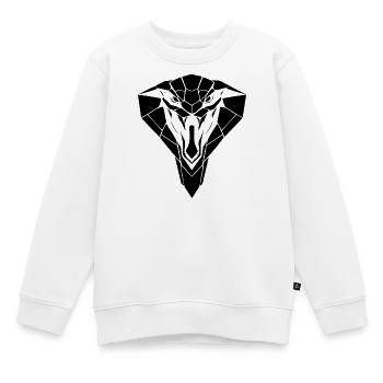 Kobra Style – Gefahr & Eleganz - Kinder Premium Organic Sweatshirt - Weiß - Vorne - AI Model Kid Male (0cm)