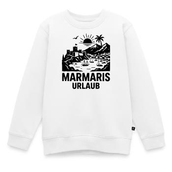 Marmaris Urlaub Türkei - Kinder Premium Organic Sweatshirt - Weiß - Vorne - AI Model Kid Male (0cm)