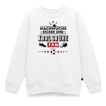 Karlsruhe Fußball Nachwuchs Neuzugang Baby Kinder - Kinder Premium Organic Sweatshirt - Weiß - Vorne - AI Model Kid Male (0cm)