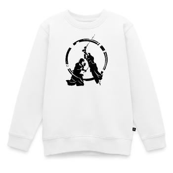kendo - Sweat Premium enfant bio - blanc - Devant - AI Model Kid Male (0cm)