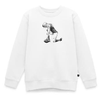 American football - Kinder Premium Organic Sweatshirt - Weiß - Vorne - AI Model Kid Male (0cm)