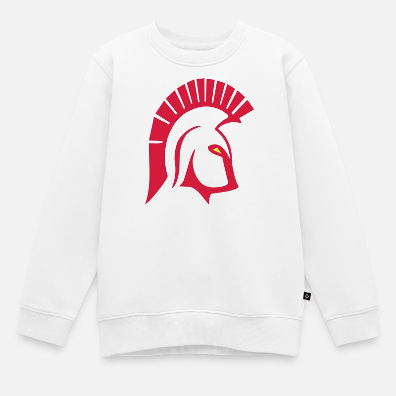 Trojan - Kinder Premium Organic Sweatshirt - Weiß