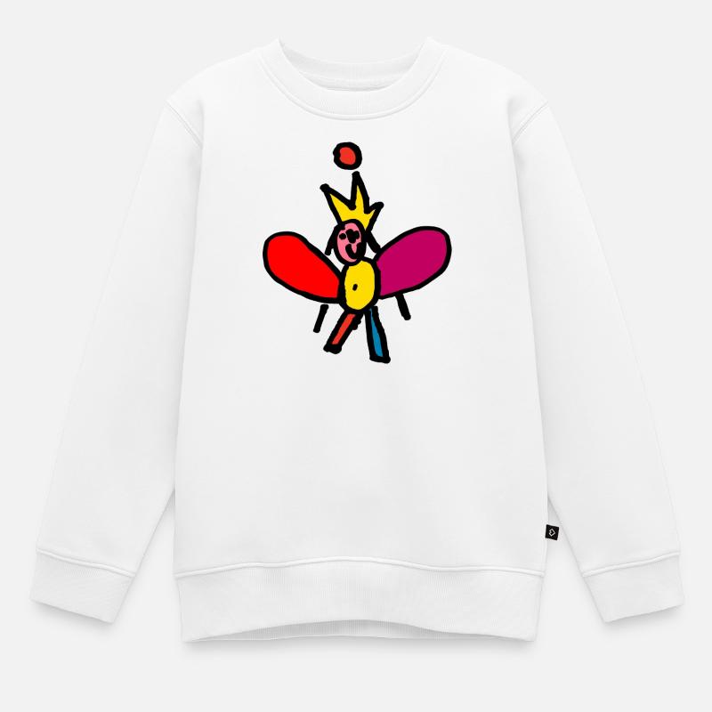 Elfenkönigin - Kinder Premium Organic Sweatshirt - Weiß