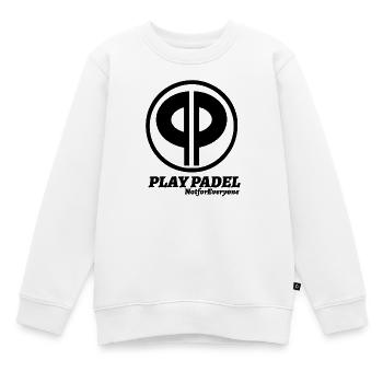 Reinschwarz: Minimale Silhouette - Kinder Premium Organic Sweatshirt - Weiß - Vorne - AI Model Kid Male (0cm)