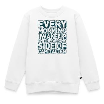 The Wrong Side - Kids Premium Organic Sweatshirt - white - Front - AI Model Kid Male (0cm)