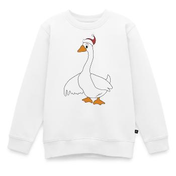 lustige Tiere zu Weihnachten - Kinder Premium Organic Sweatshirt - Weiß - Vorne - AI Model Kid Male (0cm)