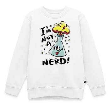 Je ne suis pas un nerd - Sweat Premium enfant bio - blanc - Devant - AI Model Kid Male (0cm)