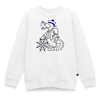 Matrose, maritim - Kinder Premium Organic Sweatshirt - Weiß - Vorne - AI Model Kid Male (0cm)
