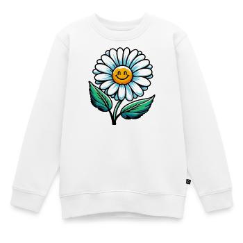 Pâquerette - Sweat Premium enfant bio - blanc - Devant - AI Model Kid Male (0cm)