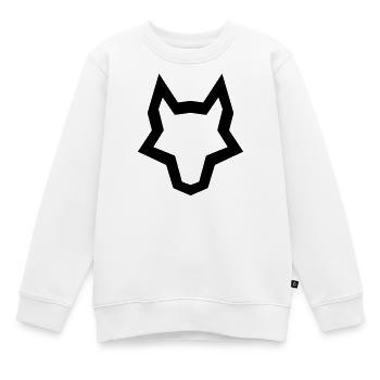 LOGO des Wolfes - Kinder Premium Organic Sweatshirt - Weiß - Vorne - AI Model Kid Male (0cm)
