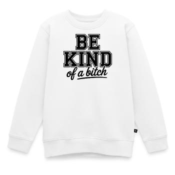 T-Shirt mit beleidigendem humorvollem Motiv - Kinder Premium Organic Sweatshirt - Weiß - Vorne - AI Model Kid Male (0cm)
