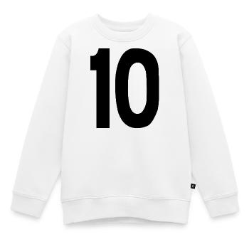 10 Zehn - Kinder Premium Organic Sweatshirt - Weiß - Vorne - AI Model Kid Male (0cm)