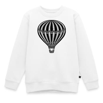 Heißluftballon - Kinder Premium Organic Sweatshirt - Weiß - Vorne - AI Model Kid Male (0cm)
