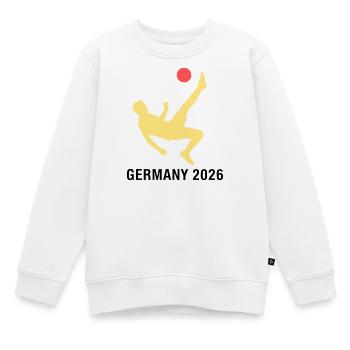 Fußballer 2026 Deutschland Fan - Kinder Premium Organic Sweatshirt - Weiß - Vorne - AI Model Kid Male (0cm)