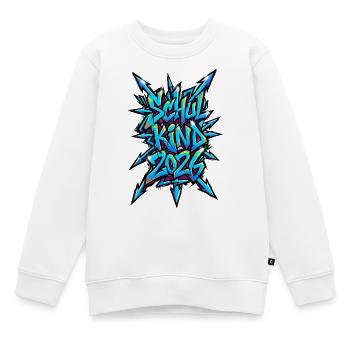 Schulkind 2026 Graffiti 1.Klasse - Kinder Premium Organic Sweatshirt - Weiß - Vorne - AI Model Kid Male (0cm)