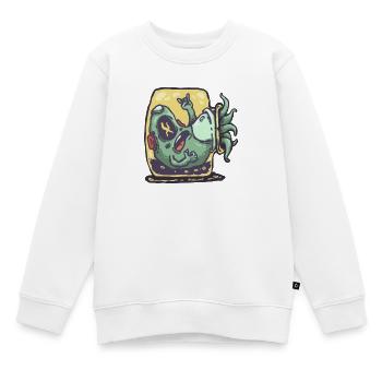 Avocat Alieno dans un grille-pain - Sweat Premium enfant bio - blanc - Devant - AI Model Kid Male (0cm)