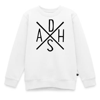 ADHS - Kinder Premium Organic Sweatshirt - Weiß - Vorne - AI Model Kid Male (0cm)