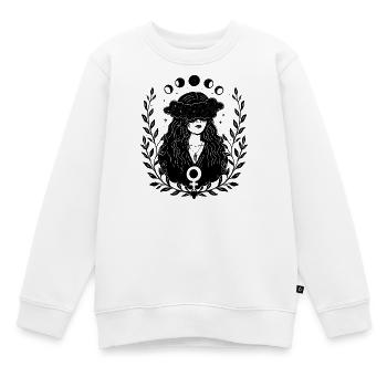 The Edge - Kinder Premium Organic Sweatshirt - Weiß - Vorne - AI Model Kid Male (0cm)
