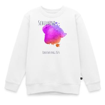 Schulkind Einschulung 2026 personalisierbar - Kinder Premium Organic Sweatshirt - Weiß - Vorne - AI Model Kid Male (0cm)