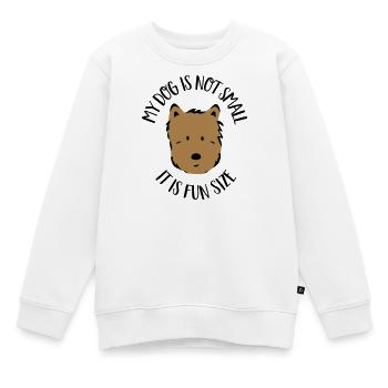 Kleiner Hund - Kinder Premium Organic Sweatshirt - Weiß - Vorne - AI Model Kid Male (0cm)