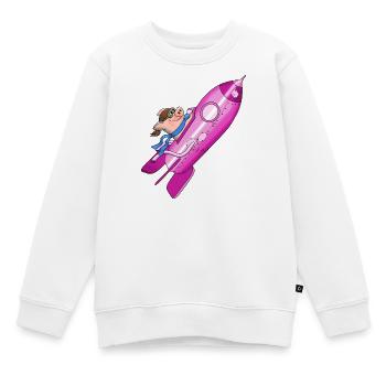 fusée - Sweat Premium enfant bio - blanc - Devant - AI Model Kid Male (0cm)