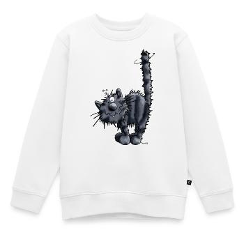 Mignon Chaton - Sweat Premium enfant bio - blanc - Devant - AI Model Kid Male (0cm)