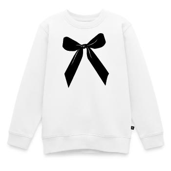 Schwarze Schleife - Kinder Premium Organic Sweatshirt - Weiß - Vorne - AI Model Kid Male (0cm)