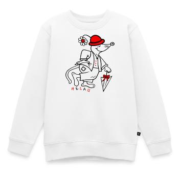 Fasching - Kinder Premium Organic Sweatshirt - Weiß - Vorne - AI Model Kid Male (0cm)
