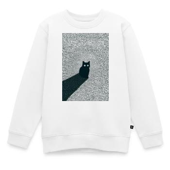 Kitty Dots - Kinder Premium Organic Sweatshirt - Weiß - Vorne - AI Model Kid Male (0cm)