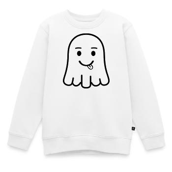 Geist Comic - Kinder Premium Organic Sweatshirt - Weiß - Vorne - AI Model Kid Male (0cm)