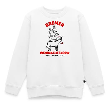 Bremer Stadtmusikanten – Weihnachtsedition Bremen - Kinder Premium Organic Sweatshirt - Weiß - Vorne - AI Model Kid Male (0cm)