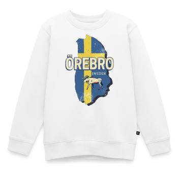 Örebro Schweden Provinz Landkarte Vintage Souvenir - Kinder Premium Organic Sweatshirt - Weiß - Vorne - AI Model Kid Male (0cm)