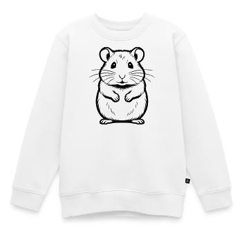 Hamster - Kinder Premium Organic Sweatshirt - Weiß - Vorne - AI Model Kid Male (0cm)
